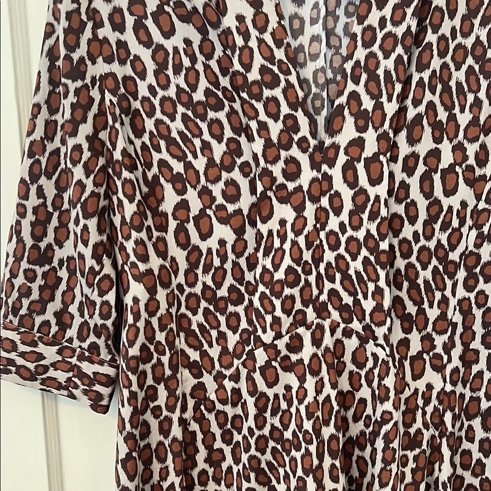 Derek Lam Brown and Black V-Neck Sundress - Picture 3 of 3